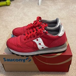 Saucony Red retro sneakers size 6